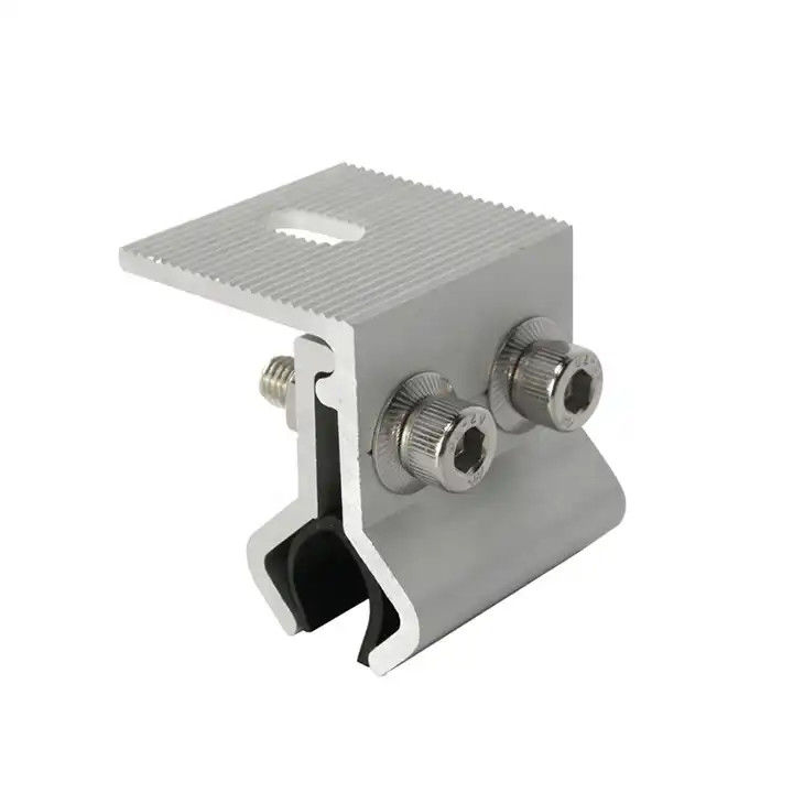 Metalen dak zonnepaneel aluminium armature PV dakinstallatie kit verticale naad dak armature van Chinese fabrikant