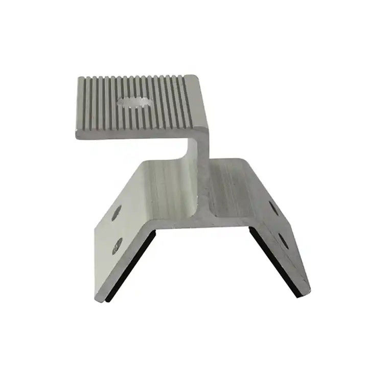 Metalen dak zonnepaneel aluminium armature PV dakinstallatie kit verticale naad dak armature van Chinese fabrikant