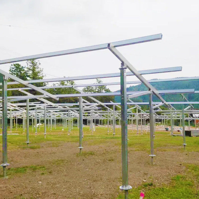 Verstelbaar aluminium grond zonne-installatiesysteem Corrosiebestendigheid voor zonne-installatie
