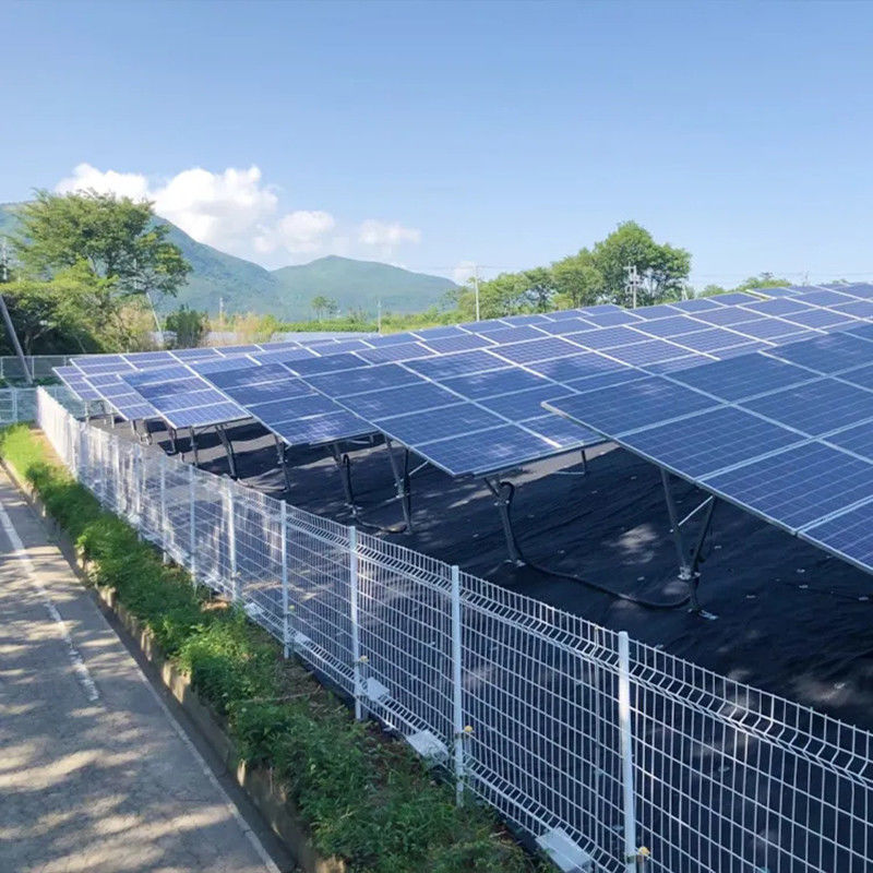 Verstelbaar aluminium grond zonne-installatiesysteem Corrosiebestendigheid voor zonne-installatie