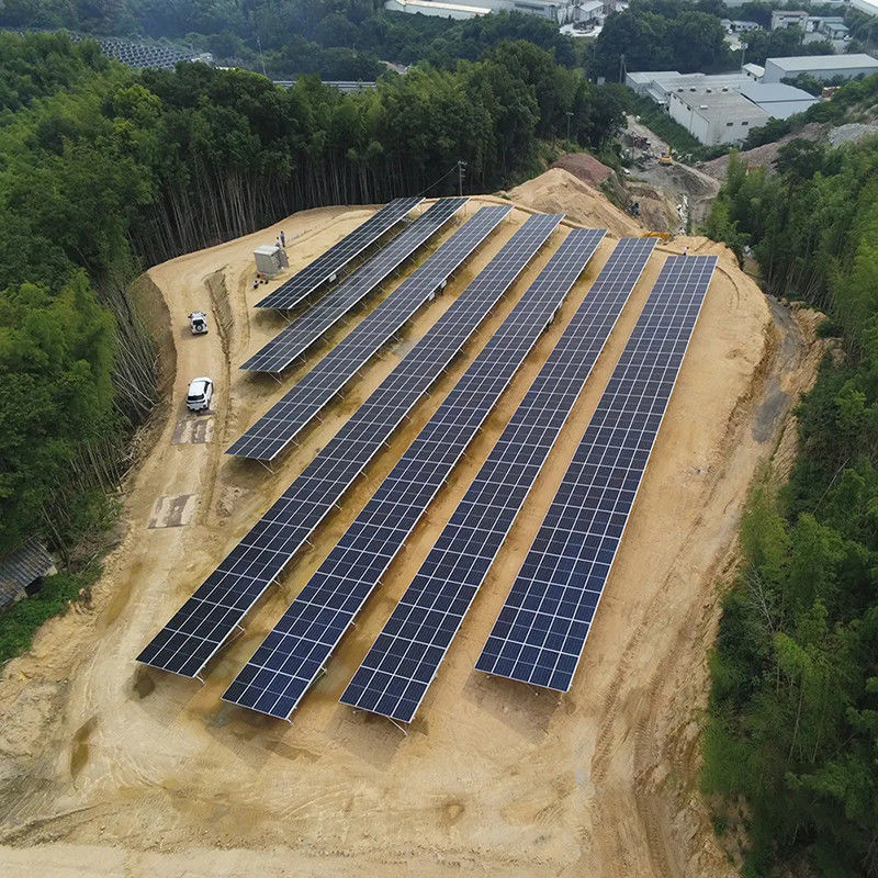 Betonfundament Corrosiebestendige grond zonnepaneel bevestigingsbeugel voor het instellen van de kantelhoek
