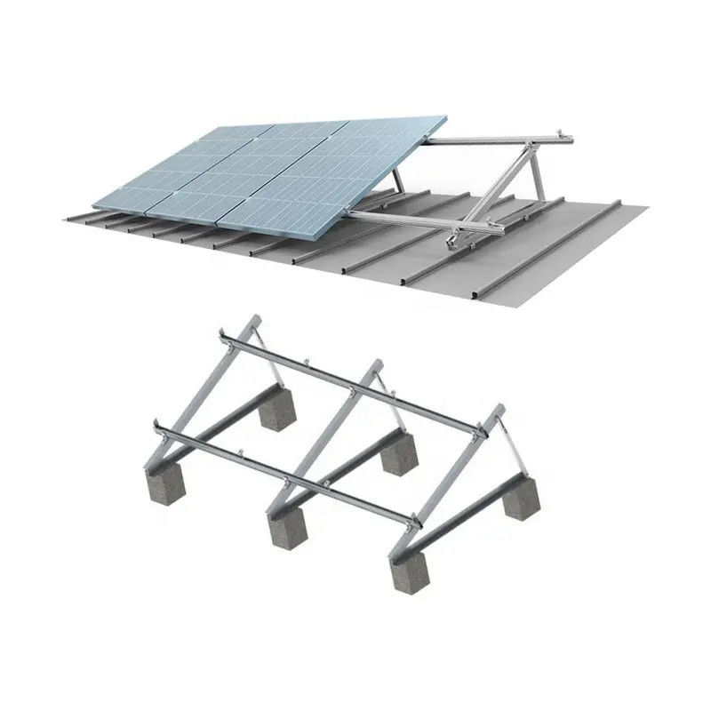 Natuurlijke C-vormige dakbevestigingsbeugels voor zonnepanelen voor grootschalige installaties