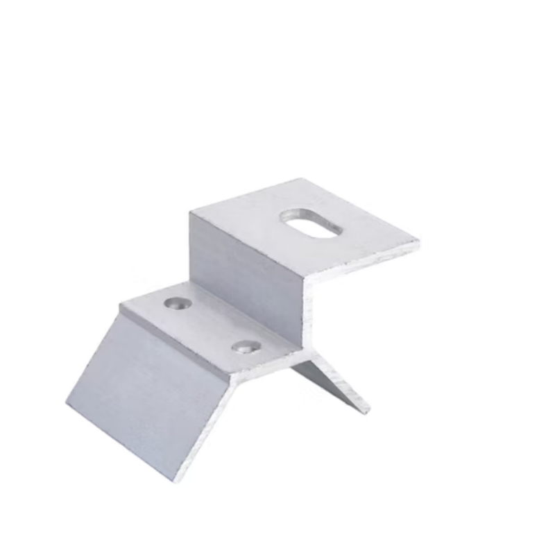 Aluminiumlegeringsklem met dubbele bouten en gezaagde trillingsgreep - Solar roofclamps voor structureel vastklampen