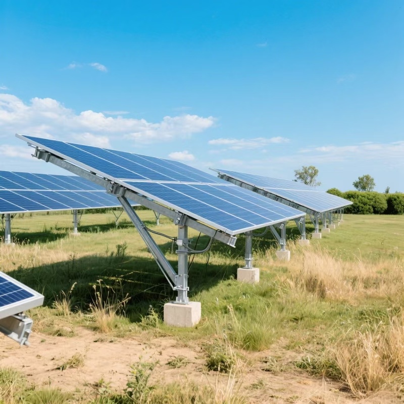 Photovoltaïsche grondmontage structuur grondschroef fundament zonne-aardmontage systeem voor zonne-energiecentrale