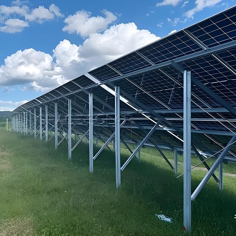 Photovoltaïsche grondmontage structuur grondschroef fundament zonne-aardmontage systeem voor zonne-energiecentrale