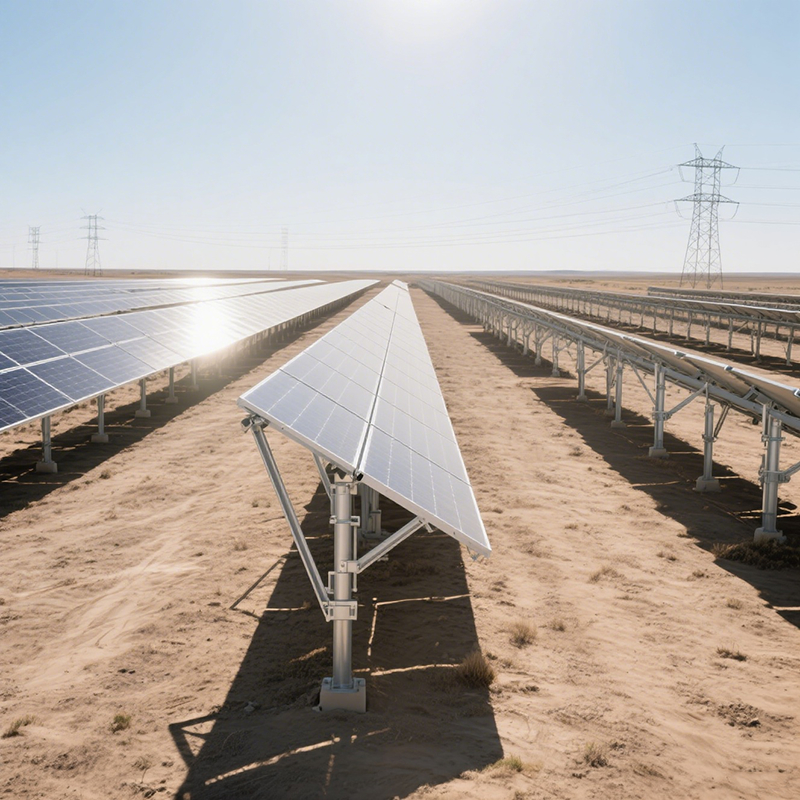 Op maat gemaakte tilthoeken op de grond zonne-installatiebeugels voor eenvoudige installatie en verbeterd landgebruik