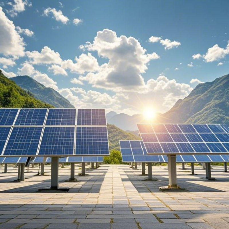 Ground Solar Mounting Brackets for Framed or Frameless Panels Zinc-Magnesium-Aluminum Steel Plate for Easy Installation