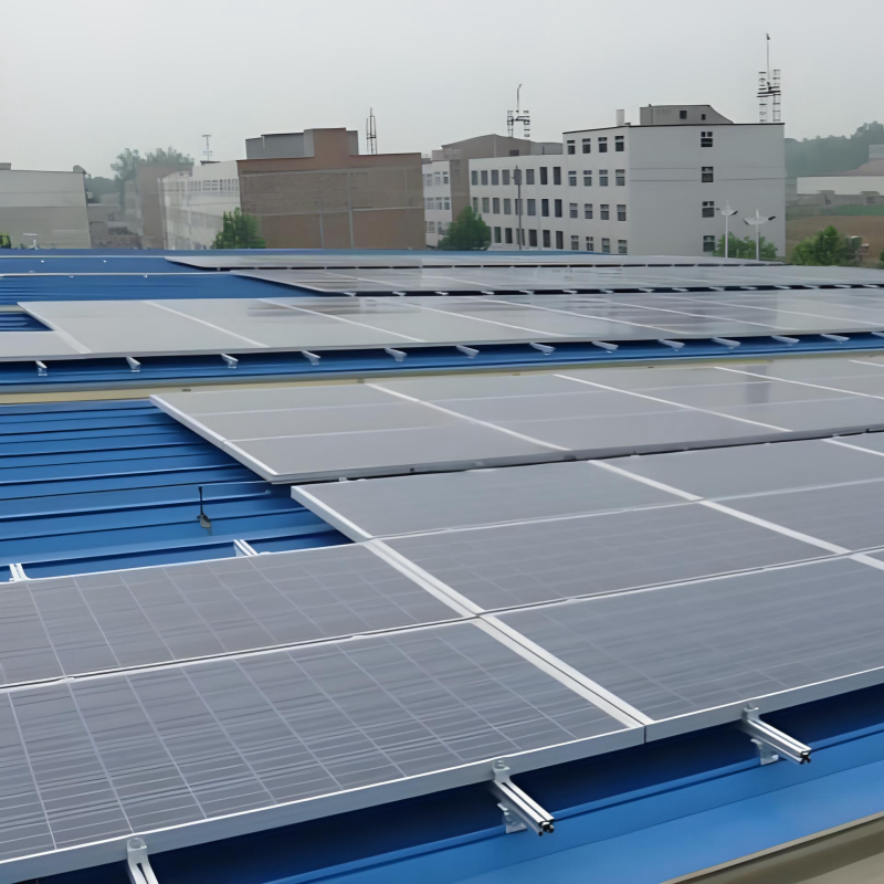 Zonnepaneel Dakmontage Beugels die Stabiele Ondersteuning Bieden voor Zonnepanelen op Metalen Daken met Snelle Installatie