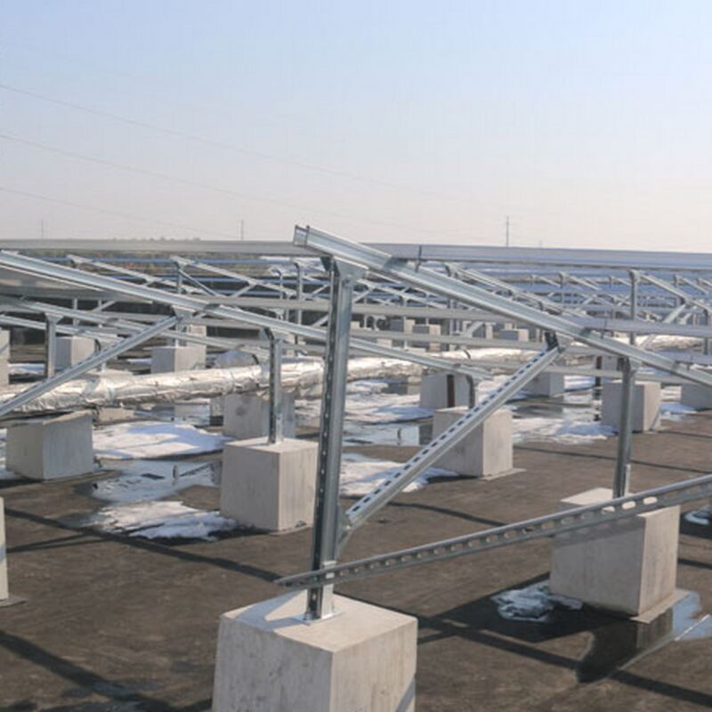 Zonnepaneelmontagebeugels ontworpen met voorgemonteerde rekken en stalen balken met hoge sterkte voor ondersteuning en eenvoudige installatie